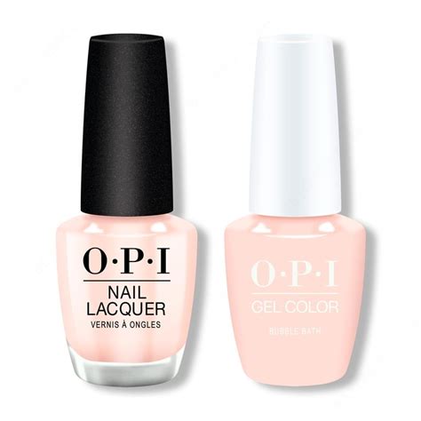 Opi Gel Lacquer Combo Bubble Bath Nude Gel Lacquer Polish