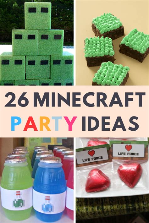 Minecraft Party Ideas [full Party Plan ] Minecraft Party Diy Minecraft Birthday Party