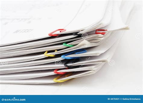 Pack Of Sheets Of Paper Stock Image Image Of Paperwork 4470431