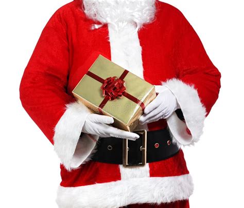 Santa Claus Holding Presents Stock Image Image Of T People 45439673