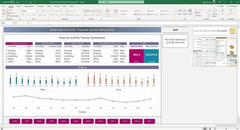 Activity Tracker Excel Template