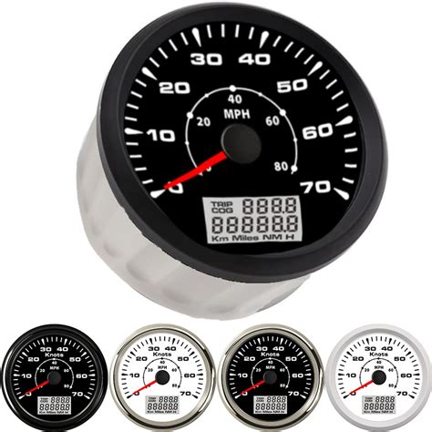 Gps Speedometer 85mm Gps Speed Meter Digital Lcd 70 Knots 80 Mph