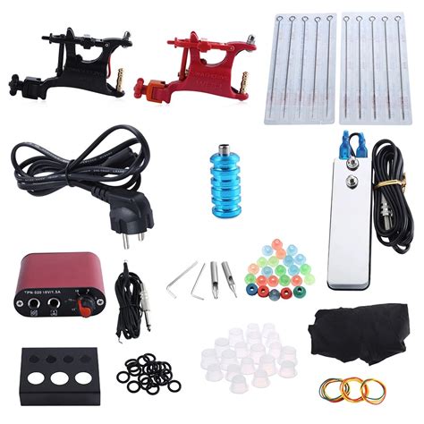 Complete Tattoo Kit Professional Rotary Motor Machine Guns Power