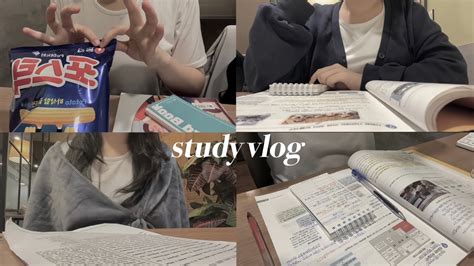 𝘃𝗹𝗼𝗴 고2 기말고사 브이로그 시험기간 브이로그 벼락치기 공부 브이로그 문과생 Study Vlog Youtube