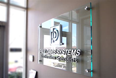 Brushed Metal Substitute Acrylic Sign With Spacers On The Artsigns®