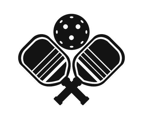 Premium Vector Pickleball Paddles Logo And Pickleball Club Icon Vector