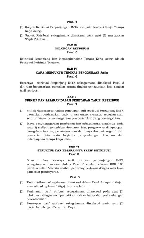 Perda Kabupaten Nunukan Tentang Retribusi Perpanjangan Izin Tenaga