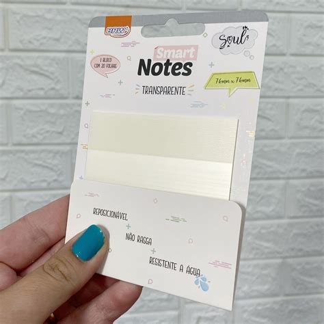 Bloco De Anota Es Smart Notes Transparente Brw