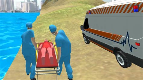 City Ambulance Rescue Driving Simulator Police Ambulance Van Driving