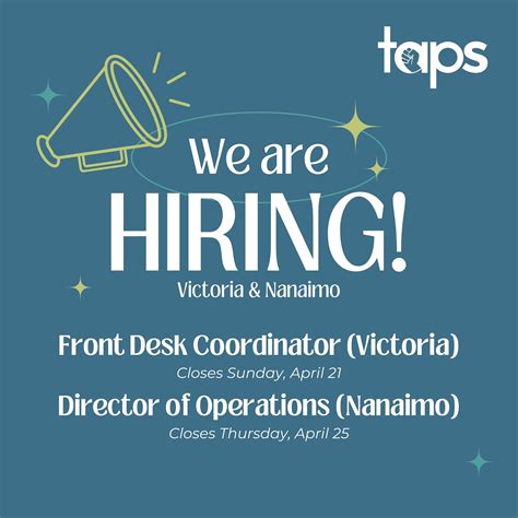 Job Opportunities — Together Against Poverty Society