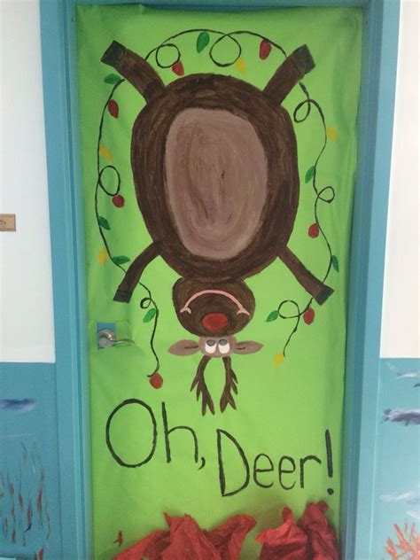 Oh Deer Holiday Door Decoration For Daycare Holiday Door