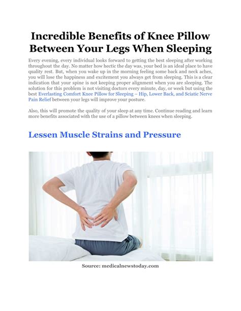 PPT - Incredible Benefits of Knee Pillow Between Your Legs When ...