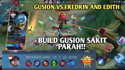 GUSION VS FREDRIN DAN EDIRH Cara Combo Gusion Lawan Counter Gusion