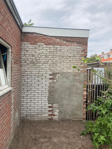 Stucen 6 m² wanden Buitenmuur stuken Werkspot