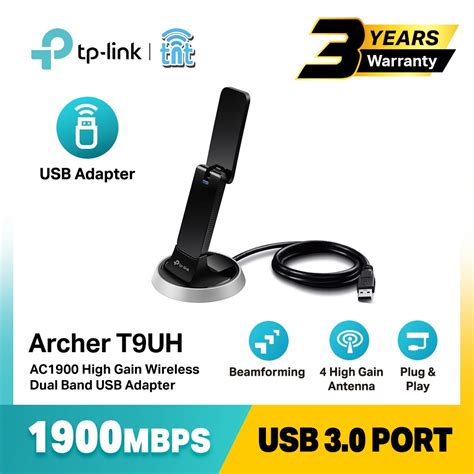 Tp Link Archer T9UH Ac1900 Wireless 5Ghz High Gain Dual Band Wifi USB