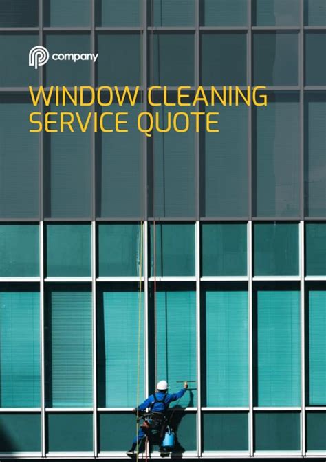 Window Cleaning Quote Template | Fresh Proposals | Fresh Proposals