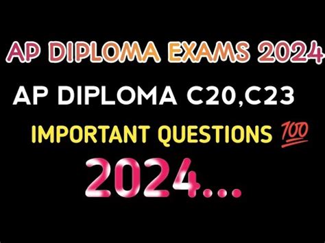 Ap Diploma C Important Questions Ap Diploma C Important Questions