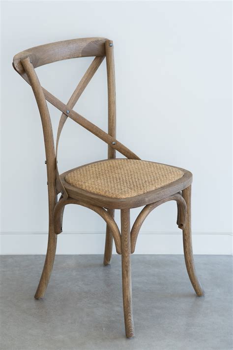 Natural Oak Cross Back Chair Rattan Seat Abide Interiors