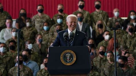 Joe Biden Us President Addresses Troops At Raf Mildenhall Bbc News