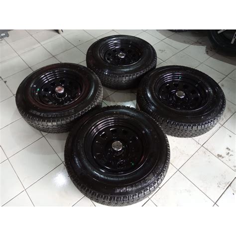 Jual Velg Mobil Bekas Std Daytona Ring Lebar Pcd X Black Ban