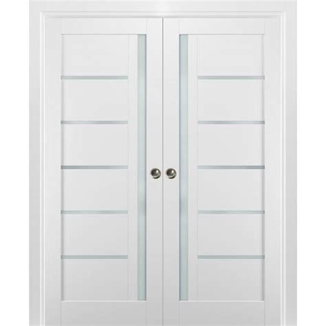 Sartodoors In X In Single Panel White Finished Solid Mdf