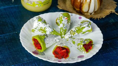 Kaju Paan Indian Sweets Recipe Mints Recipes