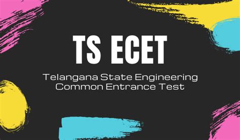 TS ECET 2023 Exam Date Released Application Form Syllabus Bright