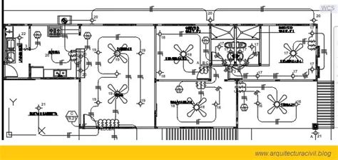 Plano Eléctrico De Una Casa Arquitectura Civil