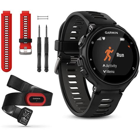 Garmin Forerunner 735XT GPS Running Watch Run Bundle With Red Band