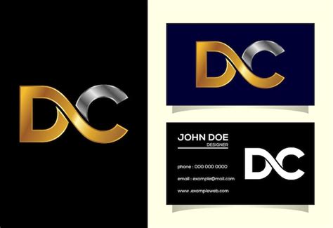 Plantilla De Diseño De Logotipo Dc Con Letra Inicial Símbolo Gráfico