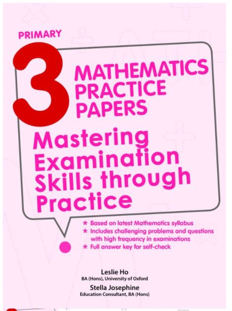 Primary 3 Mathematics Practice Papers Comptes Book Store