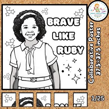 Ruby Bridges Craft Black History Month Collaborative Poster Color