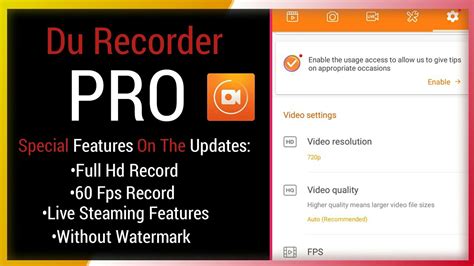 Du Recorder Pro Apk Premium Version Du Screen Recorder YouTube