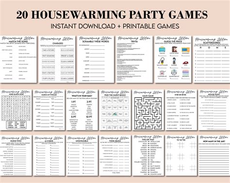 Housewarming Party Games, Housewarming Games Bundle, New Home Games ...