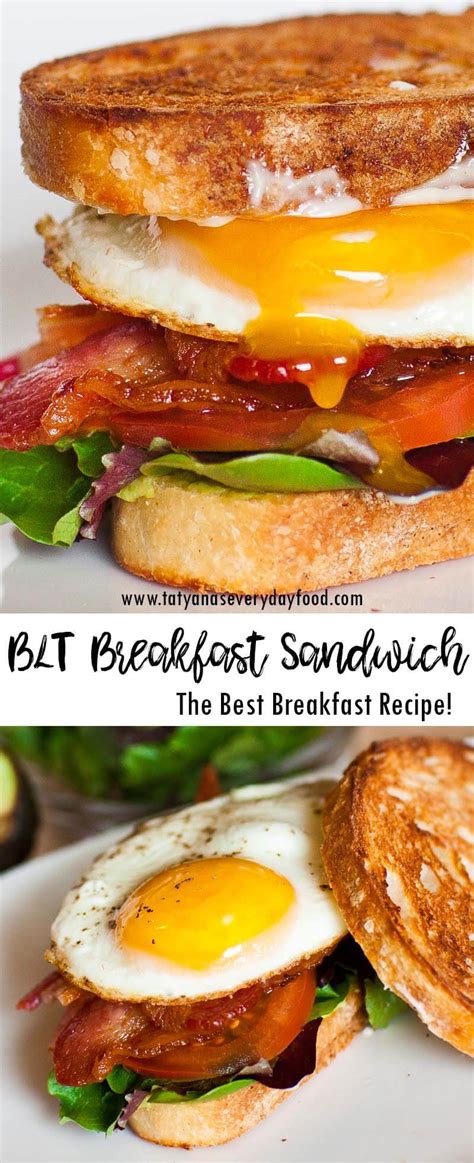 Blt Breakfast Sandwich Recipe Video Tatyanas Everyday Food