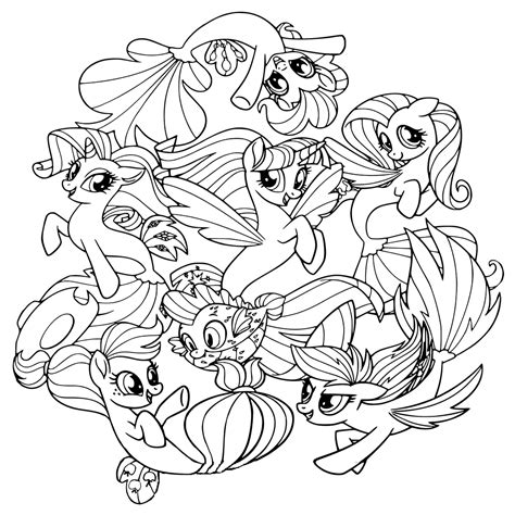 Mlp Printable Coloring Pages