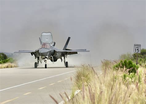 Marine F 35 Takes A Scenic Route Pacific Coast Hiway In Ca