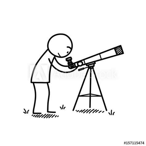 Telescope Drawing at PaintingValley.com | Explore collection of Telescope Drawing