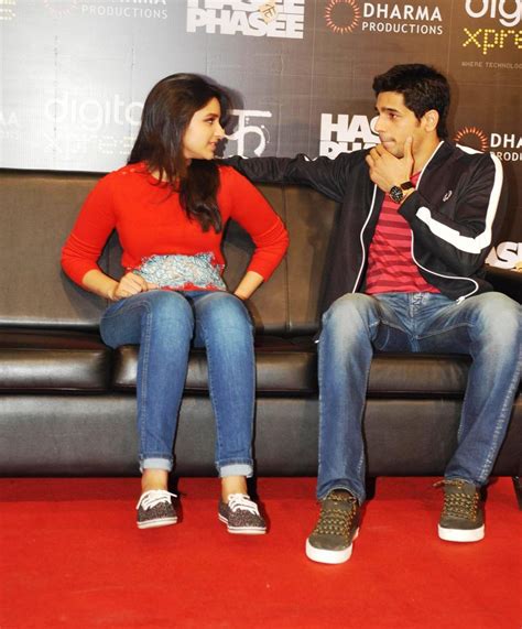 Parineeti Chopra with Sidharth Malhotra at the launch of film HASEE TOH ...