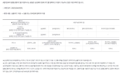 알뜰교통카드 삼성페이로 쓰게해줘 우리 체크카드 쓰자 네이버 블로그