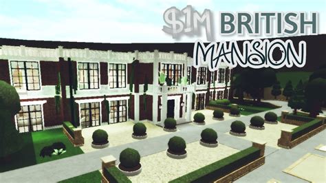 1m Bloxburg Mansion Build Youtube