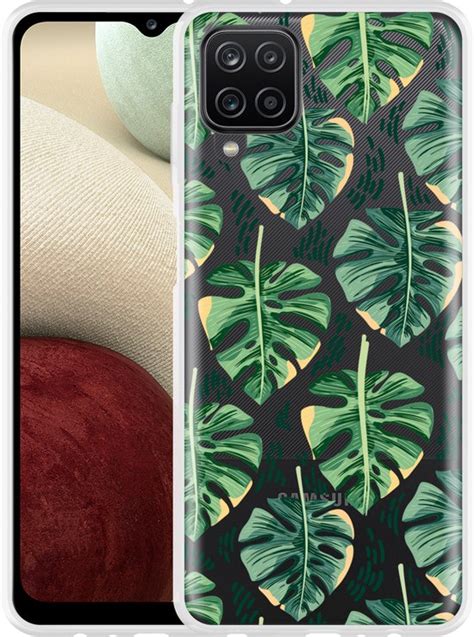 Hoesje Geschikt Voor Samsung Galaxy A12 Palm Leaves Large Bol