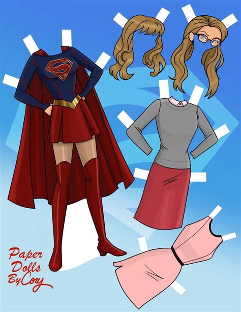 Paper Dolls As Fashion History Super Heroes Month Paper Dolls By