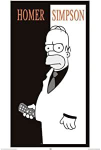 Amazon De Poster Homer Simpson Scarface Gr E X Cm