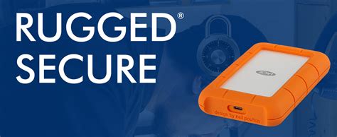 Lacie Rugged Secure 2tb External Hard Drive Portable Hdd