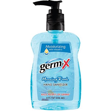 Germ X Hand Sanitizer Morning Fresh Pump Bottle 8 Fluid Ounce