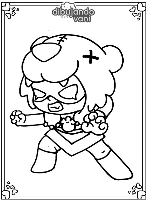 Dibujos De Nita Brawl Stars Para Colorear Para Colorear Pintar E