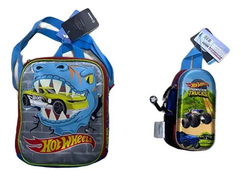 Kit Lonchera Y Lapicera Hot Wheels Monster And Dino Meses sin interés