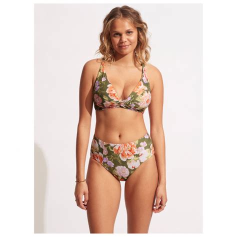 Seafolly Paradise Garden DD Wrap Front Bra Bikini Top Damen Online