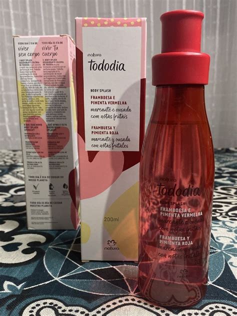 Natura Colonia Body Splash Desodorante Col Nia Tododia Framboesa E